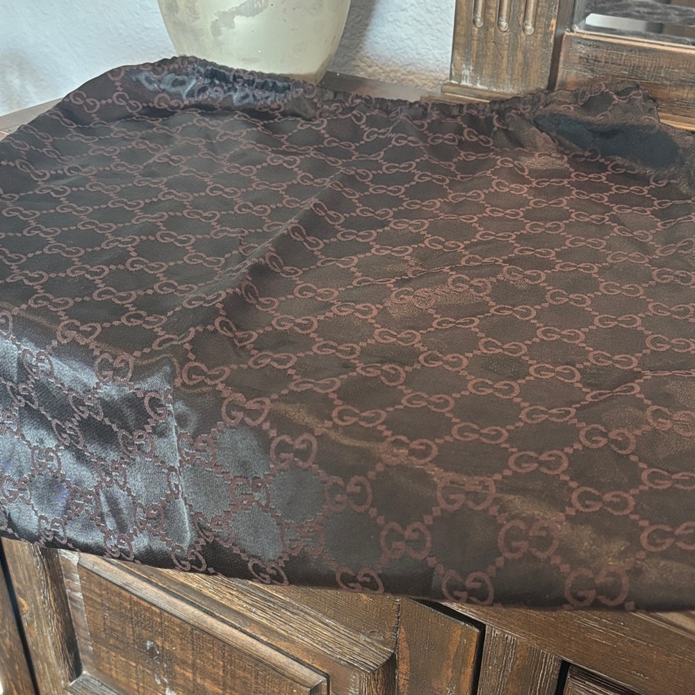 Gucci Dark Brown Signature Dust bag 17.5”X18.5” - Picture 2 of 4